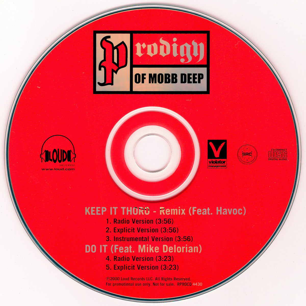 Prodigy of Mobb Deep - Keep It Thoro Remix [CD Single] – Hella