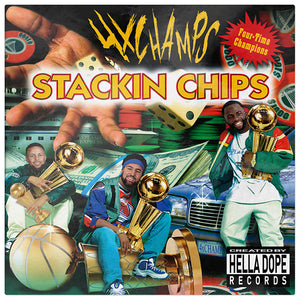 Steph • Klay • Dray - 4x Champs: Stackin Chips [Sticker]