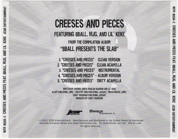 8Ball Presents The Slab - Creeses And Pieces [CD Single]