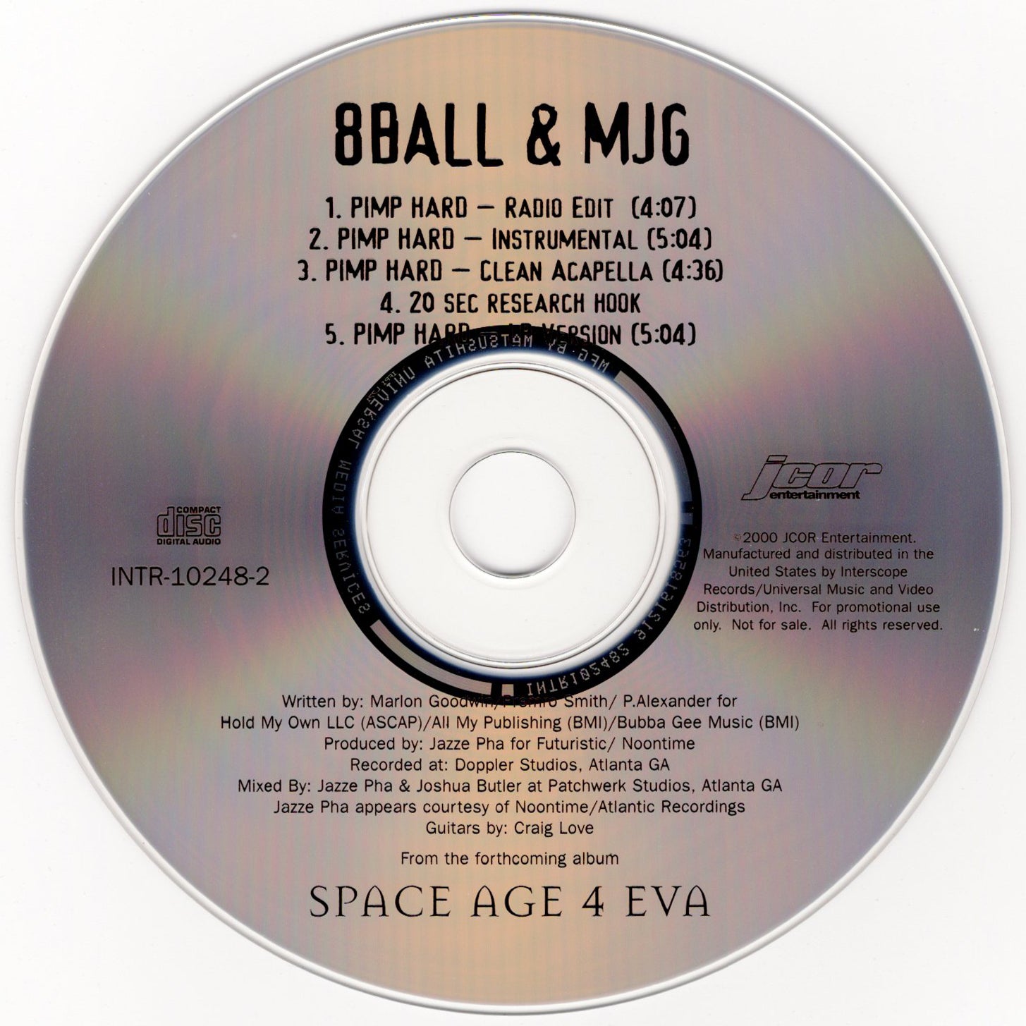 Eightball & MJG - Pimp Hard [CD Single]