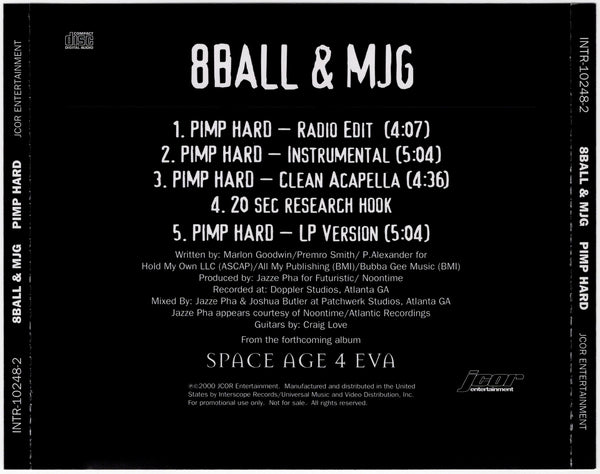 Eightball & MJG - Pimp Hard [CD Single]