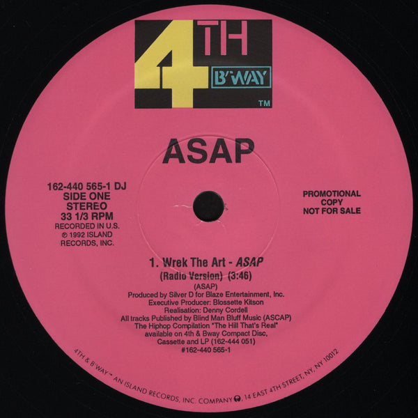 ASAP - Wrek The Art [12" Single]