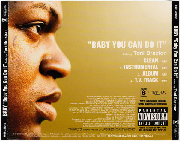 Baby aka Birdman - Baby You Can Do It [CD Single]