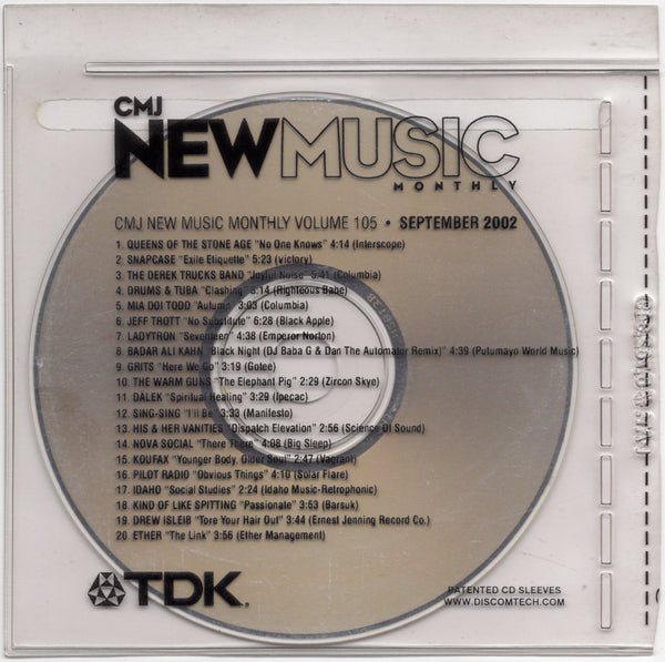 CMJ New Music Monthly - Volume 105 • September 2002 [CD Promo]