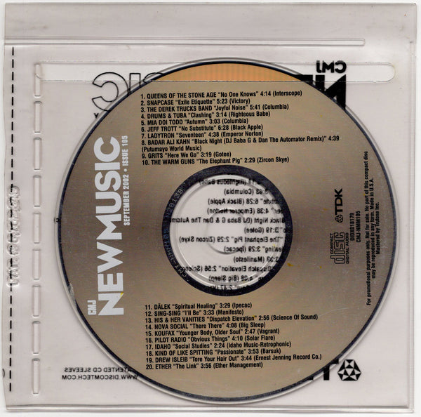 CMJ New Music Monthly - Volume 105 • September 2002 [CD Promo]