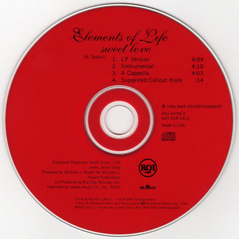 EOL: Elements Of Life - Sweet Love [CD Single]