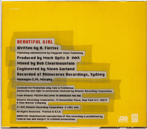 INXS - Beautiful Girl [CD Single]