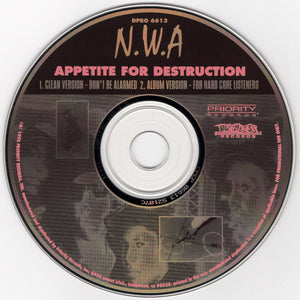 N.W.A. - Appetite For Destruction [CD Single]