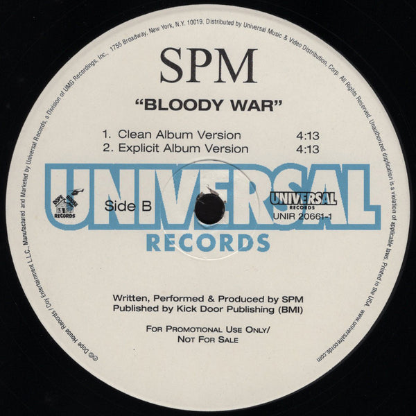 SPM South Park Mexican - I Must Be High [12" Single]