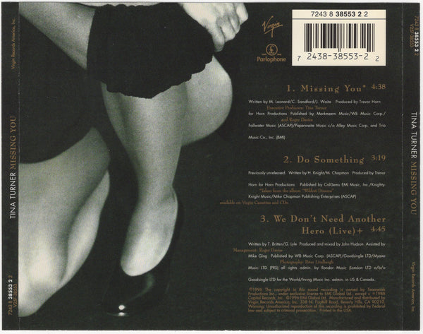 Tina Turner - Missing You [CD Single]