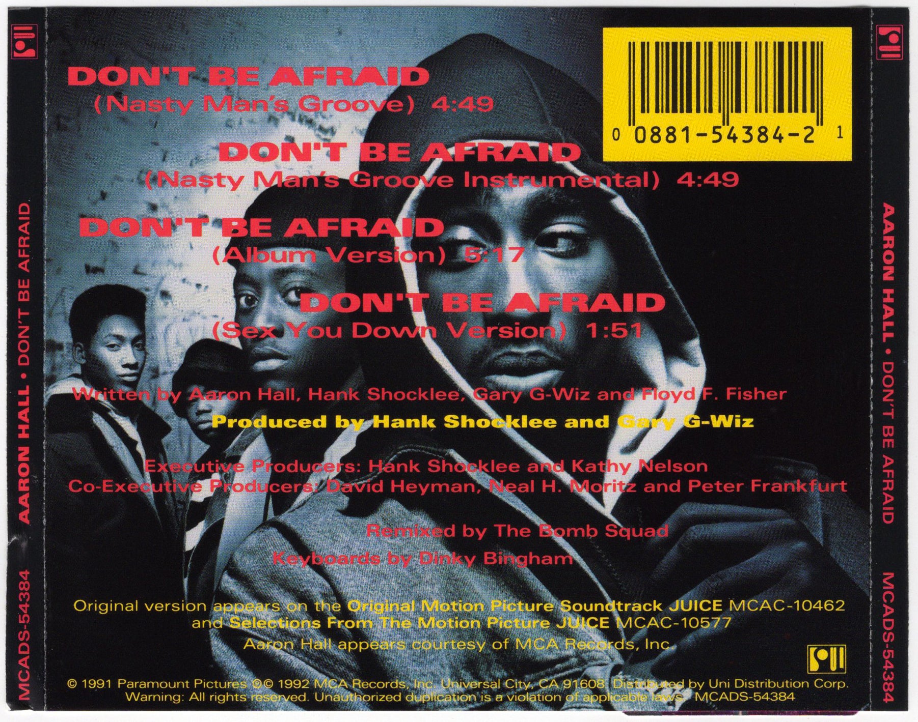 Aaron Hall - Don't Be Afraid [CD Single] – Hella Dope Records