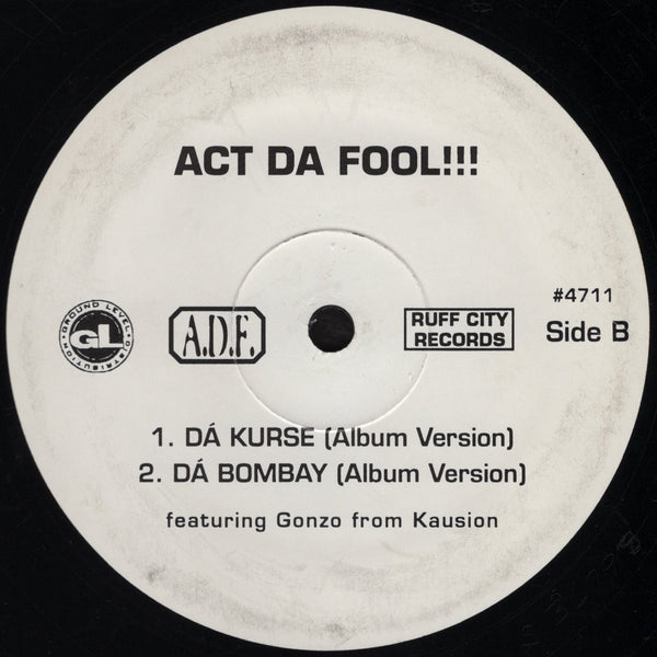 Act Da Fool & Gonzoe - Da Bombay [12" Single]