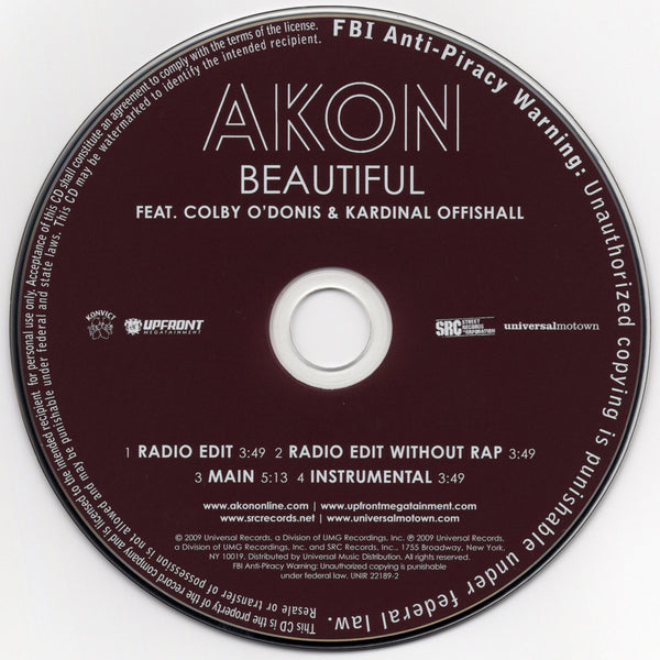 Akon - Beautiful [CD Single]