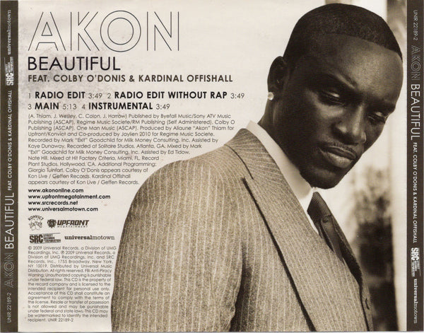 Akon - Beautiful [CD Single]
