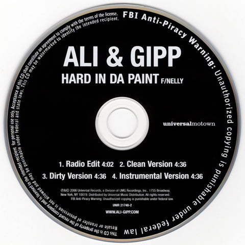 Ali & Gipp - Hard In Da Paint [CD Single]