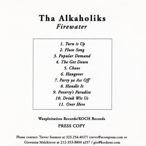 Tha Alkaholiks - Firewater (Press Copy) [CD Album]