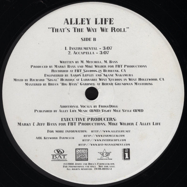 Alley Life - That's The Way We Roll [12" Single]