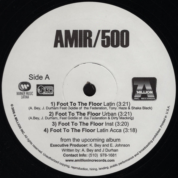 Amir/500 - Foot To The Floor / Sipping [12" Single]