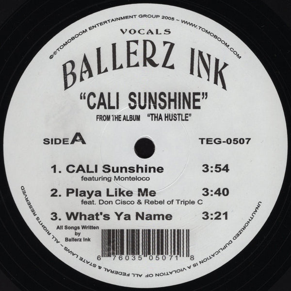 Ballerz Ink - Cali Sunshine [12" Single]