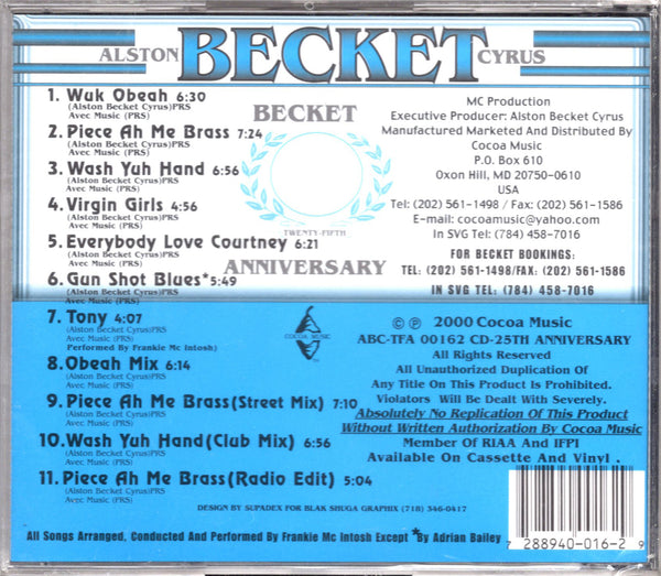 Alston "Becket" Cyrus - 25th Anniversary [CD Album]