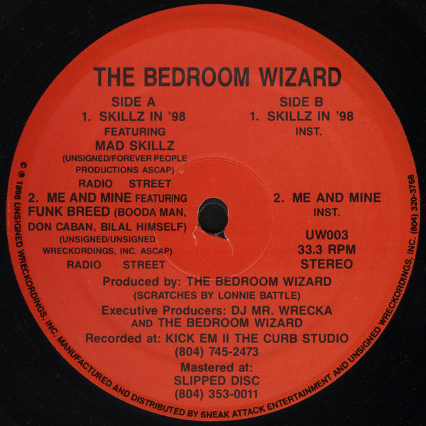 Bedroom Wizard - Skillz In '98 / Me & Mine [12" Single]
