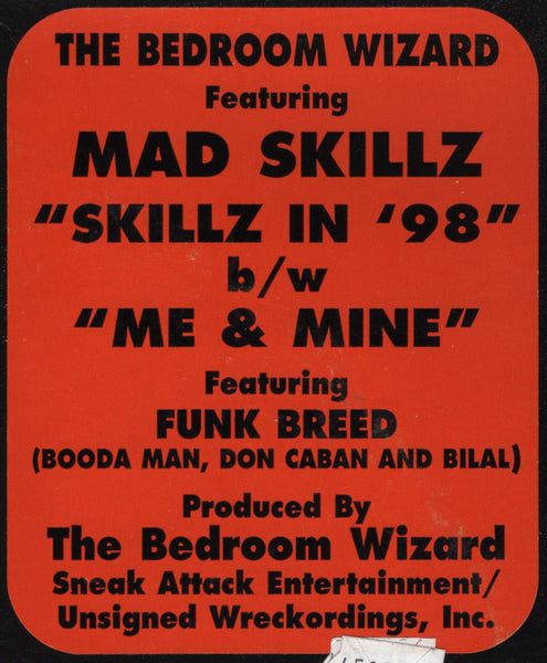 Bedroom Wizard - Skillz In '98 / Me & Mine [12" Single]