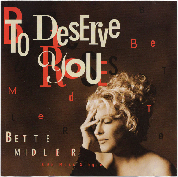 Bette Midler - To Deserve You [CD Single]