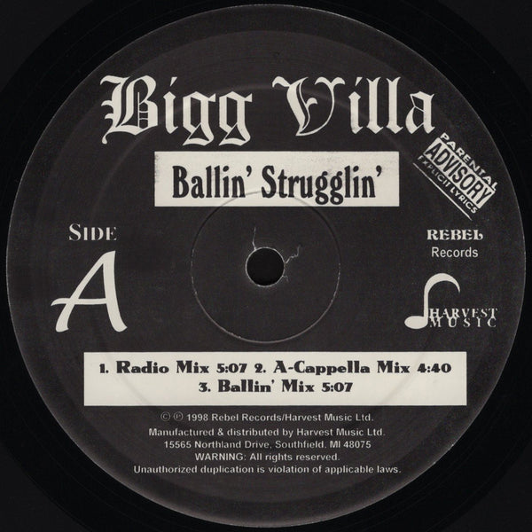 Bigg Villa - Ballin' Strugglin' [12" Single]