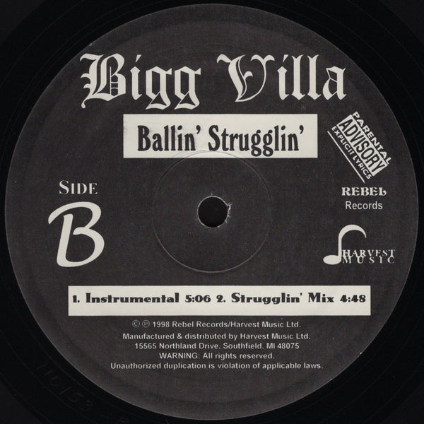 Bigg Villa - Ballin' Strugglin' [12" Single]