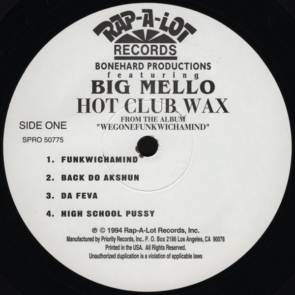Big Mello - Wegonefunkwhicamind: Hot Club Wax [12" Sampler]