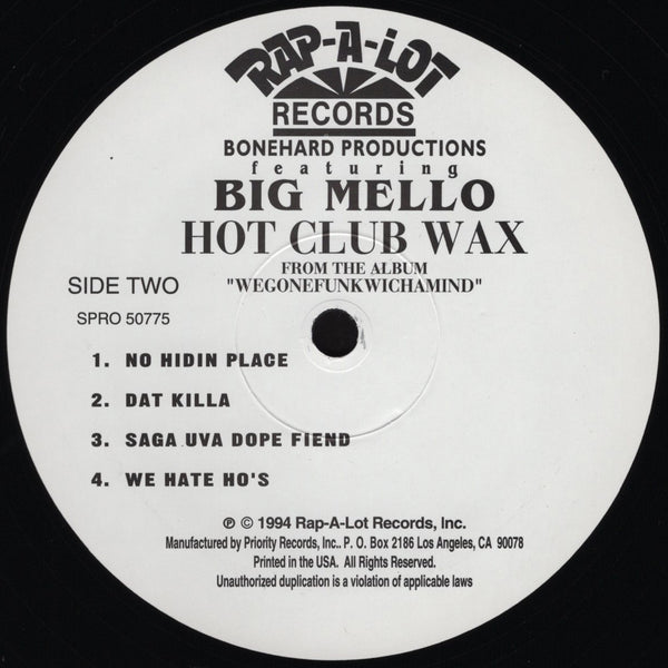 Big Mello - Wegonefunkwhicamind: Hot Club Wax [12" Sampler]