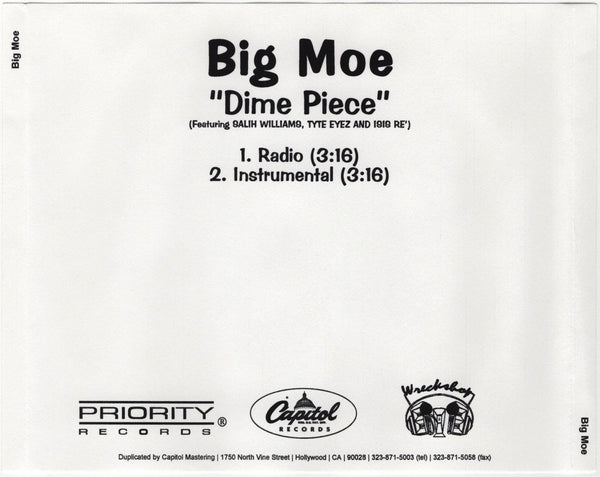 Big Moe - Dime Piece [CD Single]