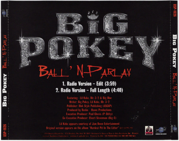 Big Pokey - Ball N-Parlay [CD Single]