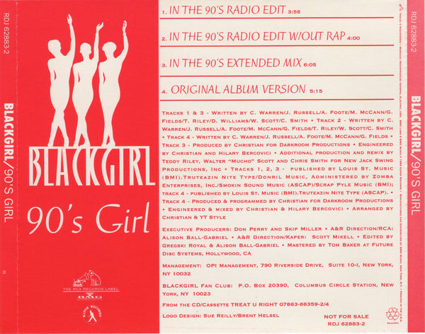 Blackgirl - 90's Girl [CD Single]