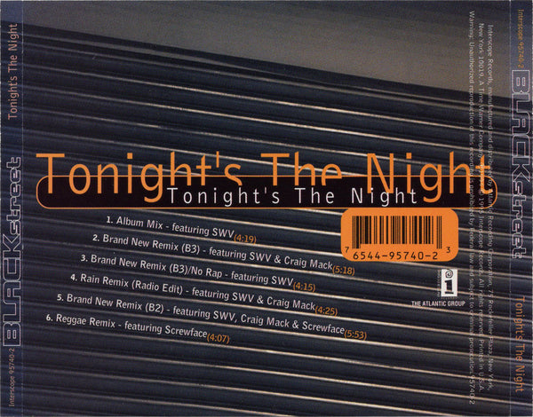 Blackstreet - Tonight's The Night [CD Single]