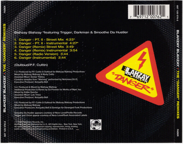 Blahzay Blahzay - Danger (The Remixes) [CD Single]