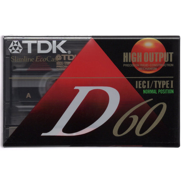 TDK D60 IECI/Type I High Output [Blank Cassette Tape]