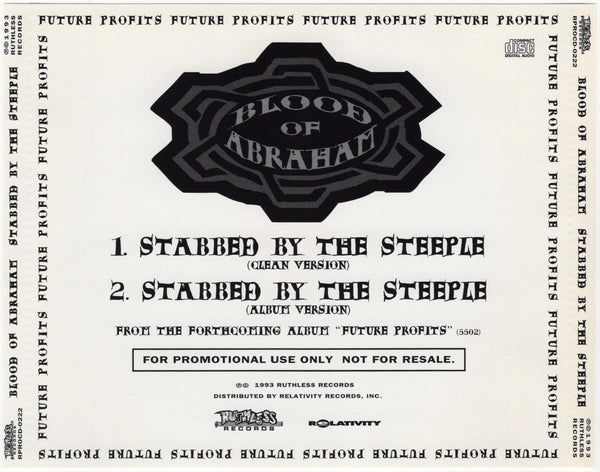 Blood Of Abraham - Stabbed By The Steeple [CD Single]