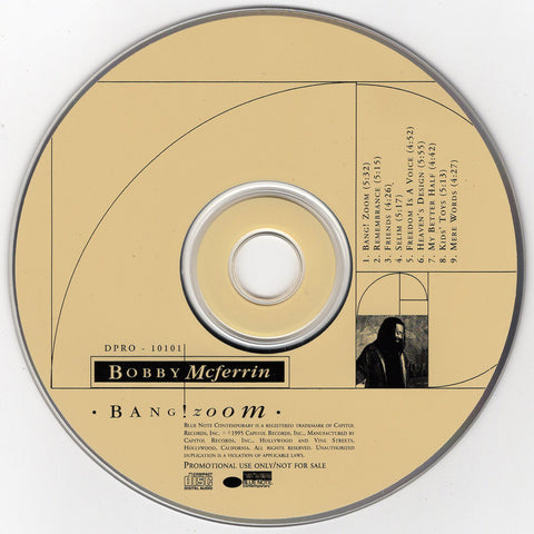 Bobby McFerrin – Bang!Zoom (Advance Album) [CD Promo]