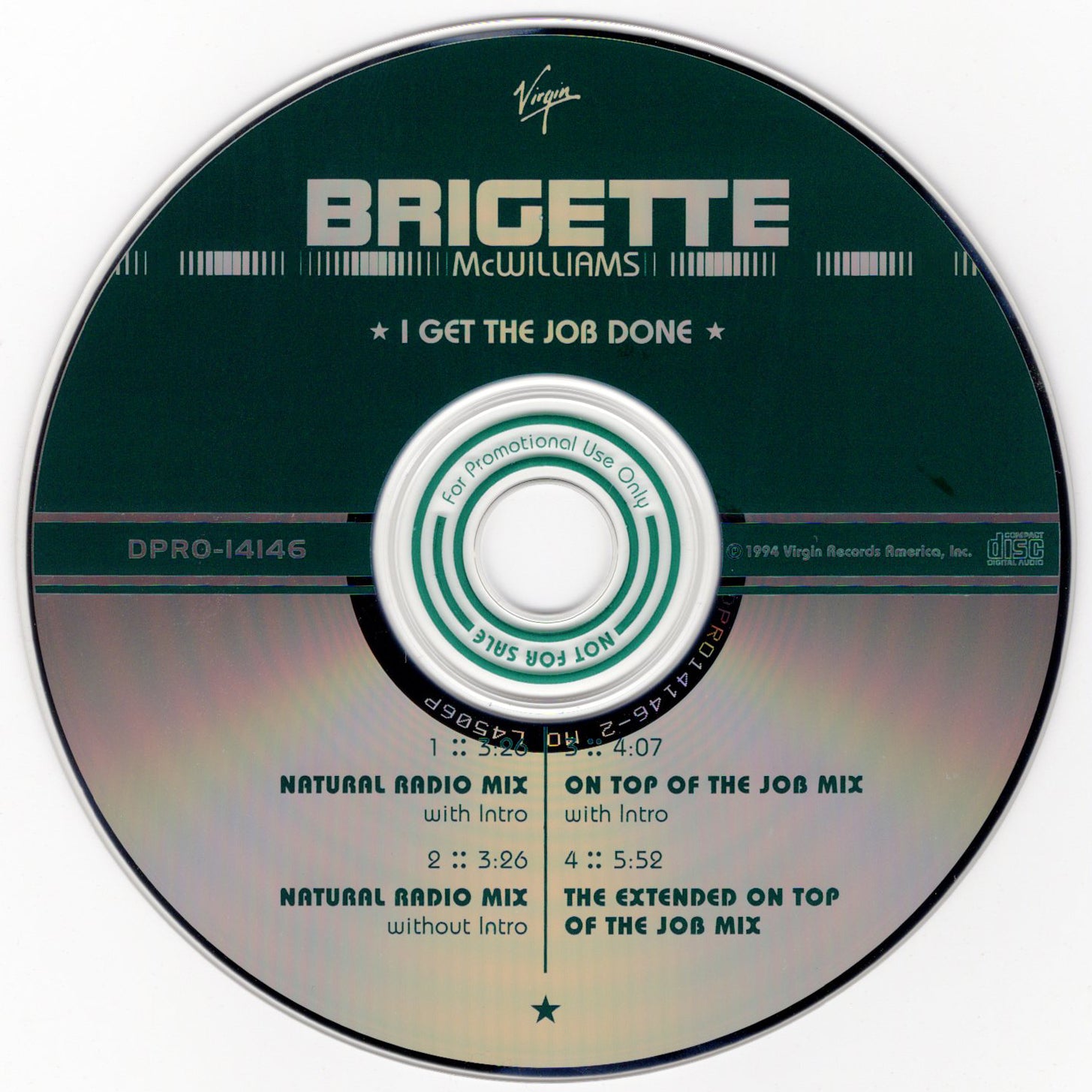 Brigette McWilliams - I Get The Job Done [CD Single]