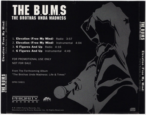 The B.U.M.S. - Elevation (Free My Mind) [CD Single]