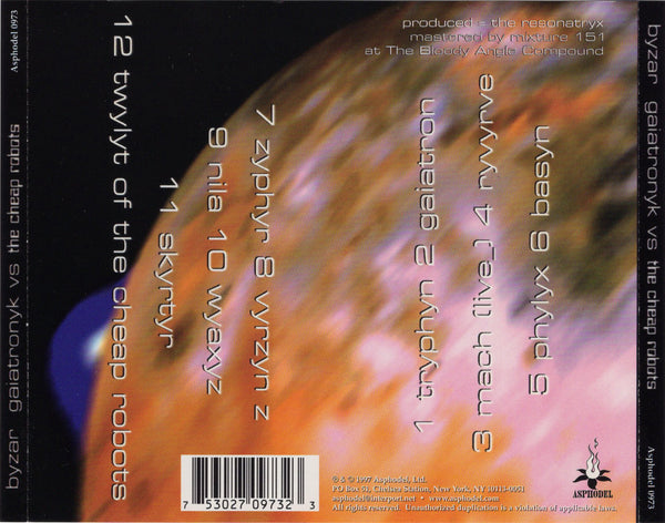 Byzar - Gaiatronyk Vs The Cheap Robots [CD Album]