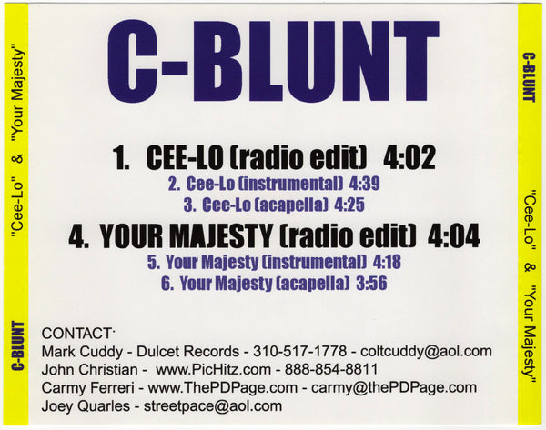 C-Blunt - Cee-Lo / Your Majesty [CD Single]