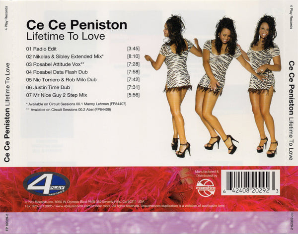 Ce Ce Peniston - Lifetime To Love [CD Single]