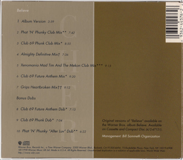 Cher - Believe Remixes [CD Single]
