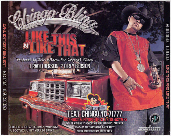 Chingo Bling - Like This N' Like That [CD Single]