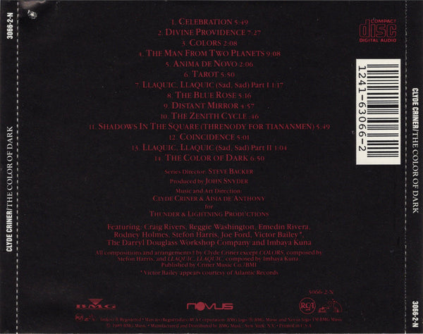 Clyde Criner - The Color Of Dark [CD Album]