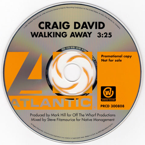 Craig David - Walking Away [CD Single]