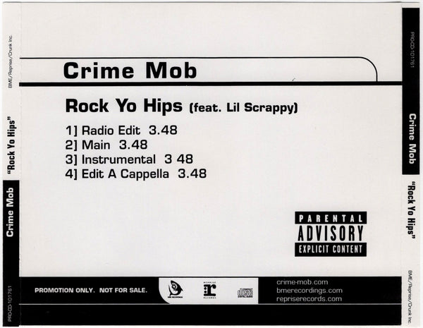 Crime Mob - Rock Yo Hips [CD Single]