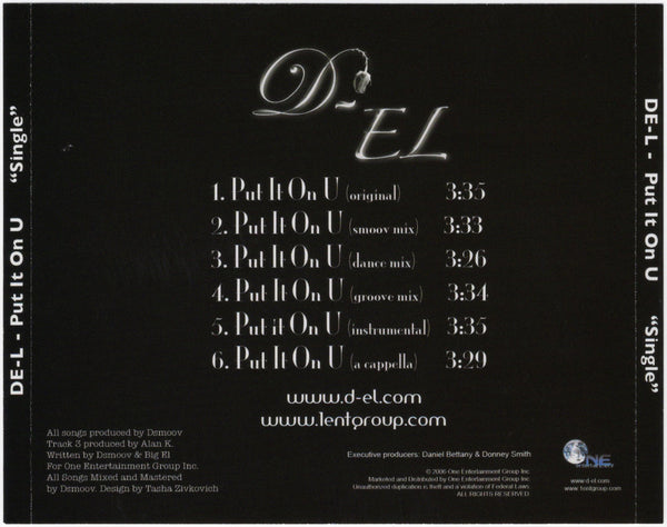 D-EL - Put It On U [CD Single]